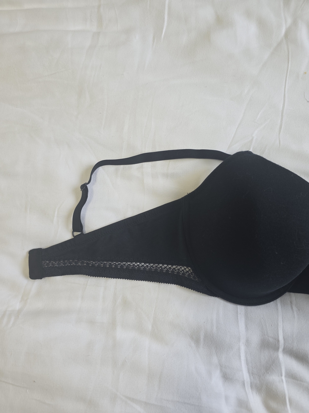 La SENZA Black T-Shirt Bra with Lace Trim - Unworn NWOT 38D